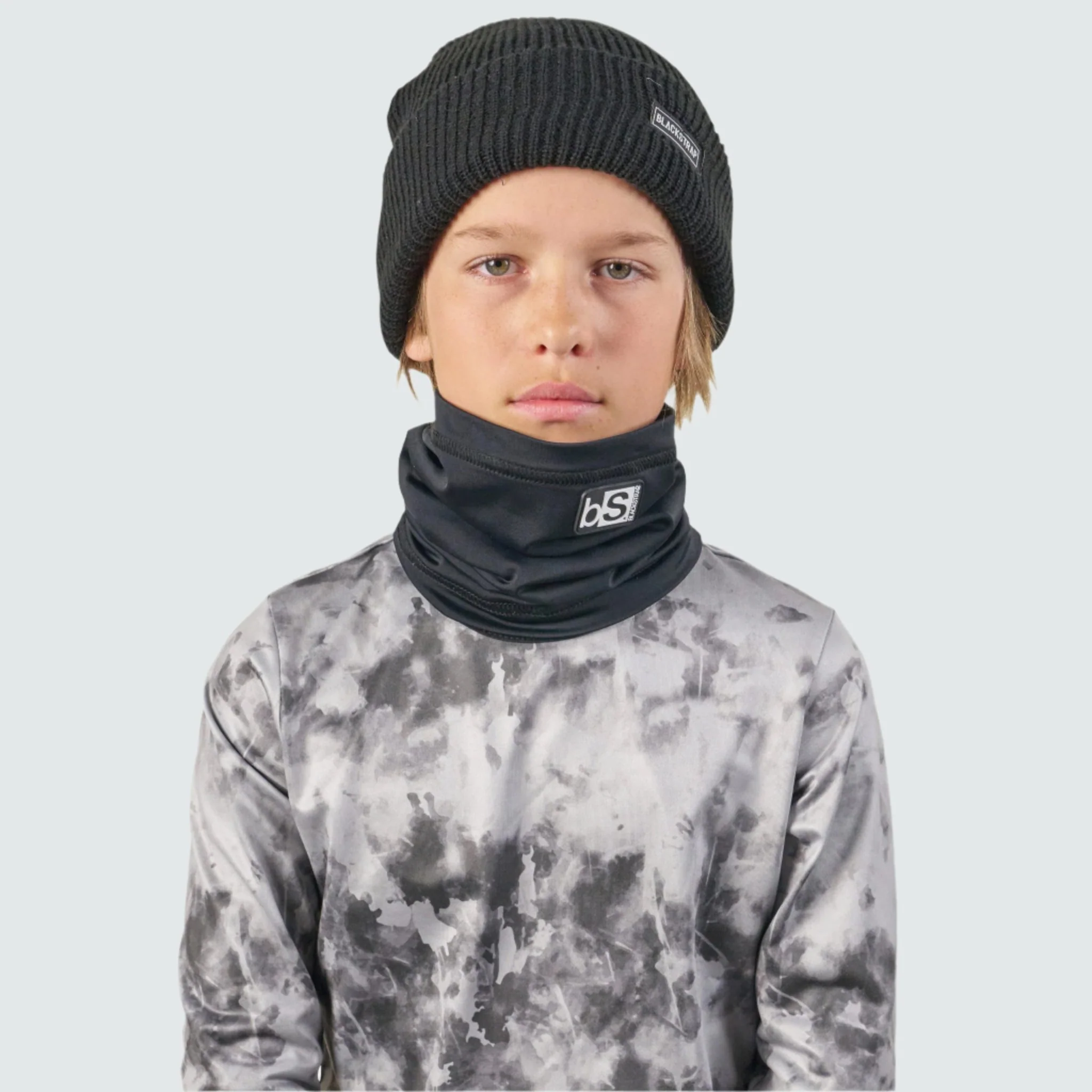 Kids' Dual Layer Tube Neck Warmer Solid Tones - Image 3