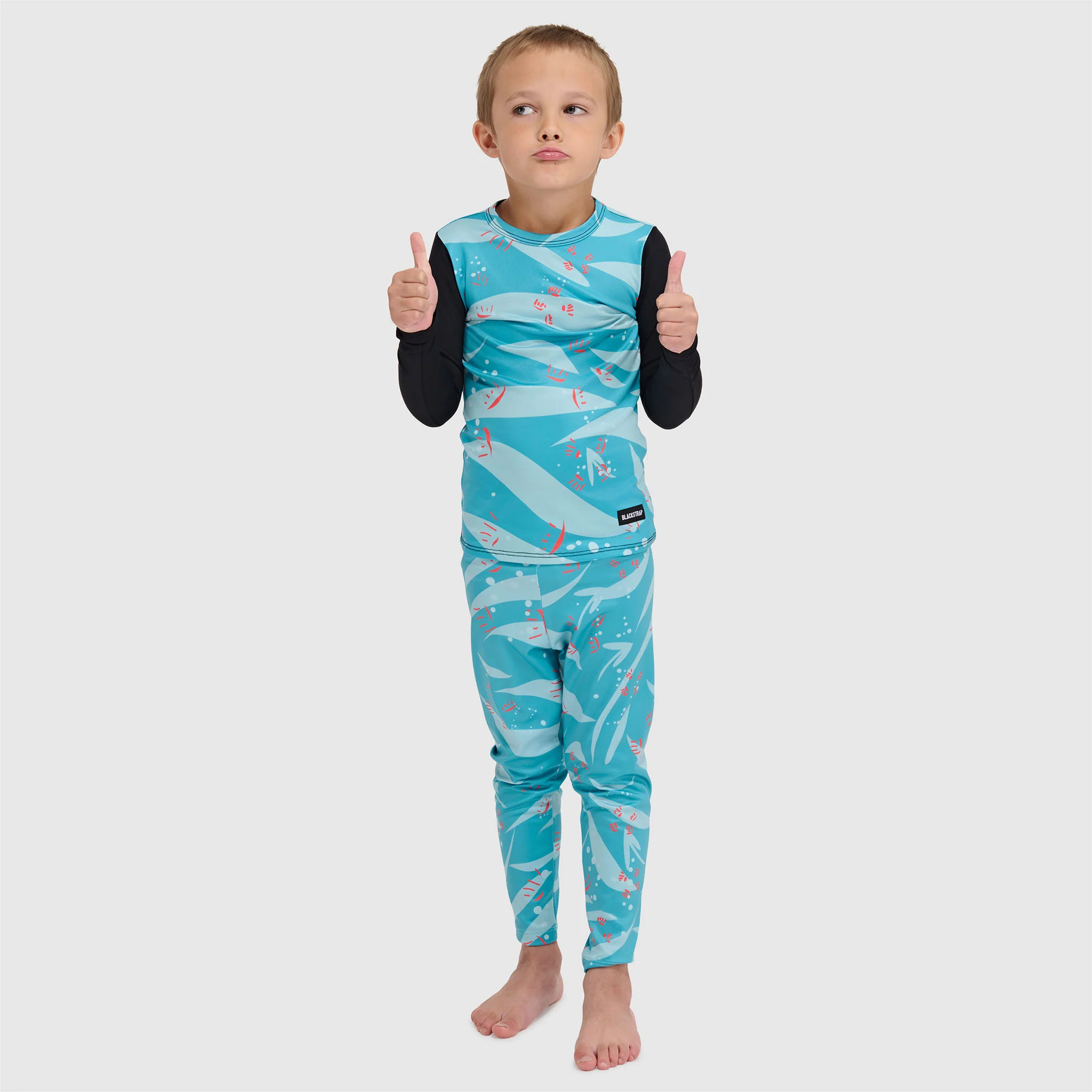 Kids' Little Pine Base Layer Crewneck - Image 19