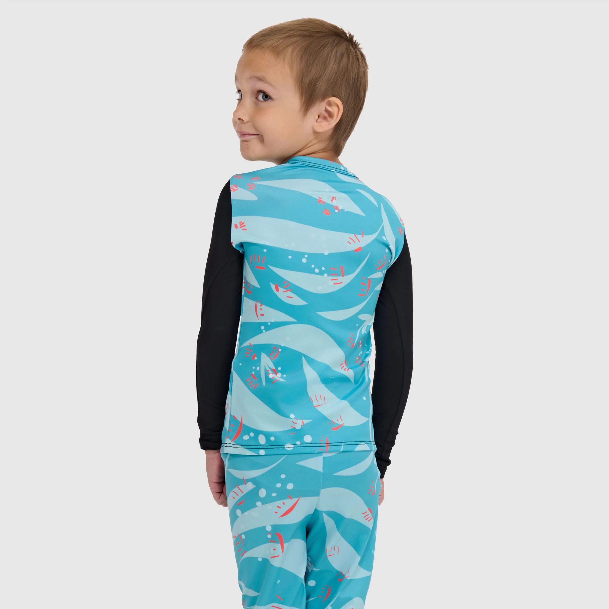 Kids' Little Pine Base Layer Crewneck - Image 22